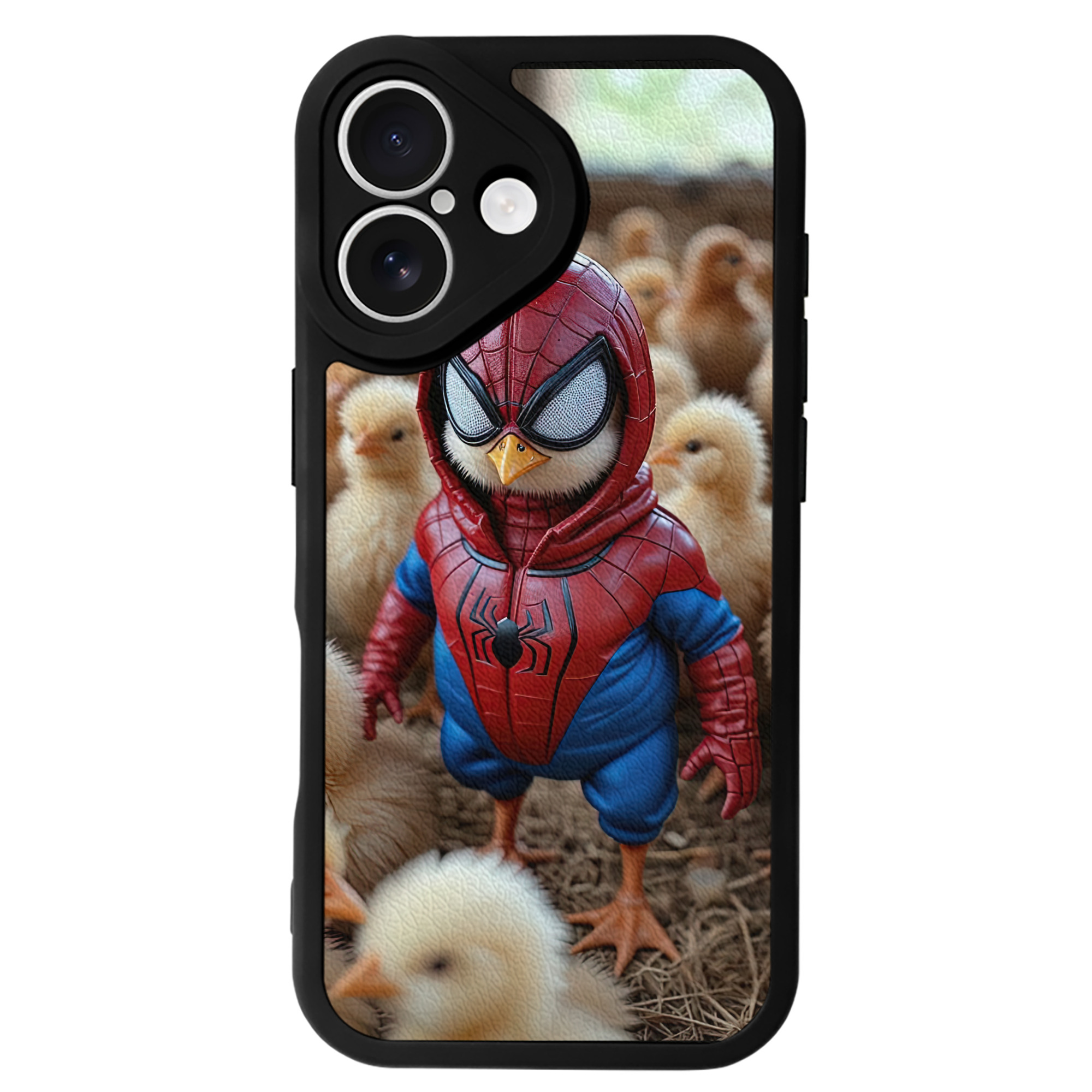 Spider Man スパイダーマン 【iPhone 16シリーズ対応】シリコンスマホケース（レザー調） 材質：シリコン